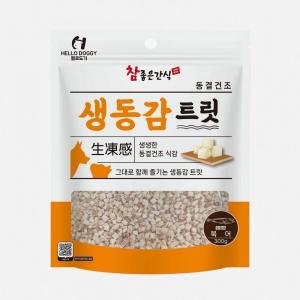 참좋은간식 생동감트릿 미니바이트 북어 300g 대용량 동결건조