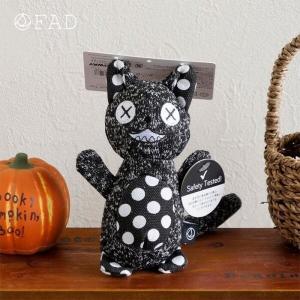 FAD 니트 플러시토이 도트 고양이 (일본 안전 TOY)