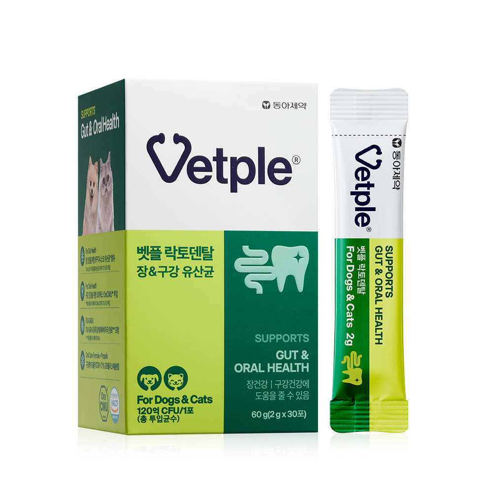 [동아제약] 벳플 장유산균 구강유산균 영양제 락토덴탈 2g 30포
