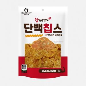 ◆[헬로도기] 단백칩스-닭&사과 칩 100g