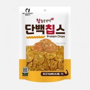 ◆[헬로도기] 단백칩스-닭&바나나 칩 100g