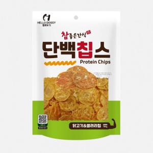 ◆[헬로도기] 단백칩스-닭&셀러리 칩 100g