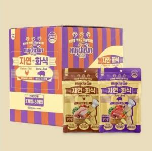 ♠[마이베프] 마이슐랭 자연화식 혼합 80g x10개(1박스)