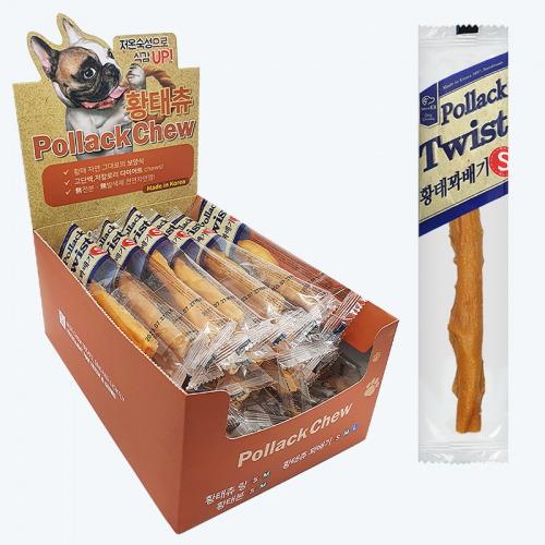 ♠[네츄럴EX] 황태츄꽈배기S 1P / 1박스(25개입)