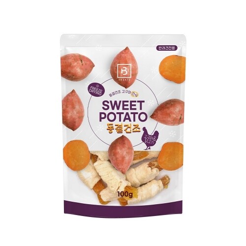 브리더랩 고구마(동결건조)치킨말이100g