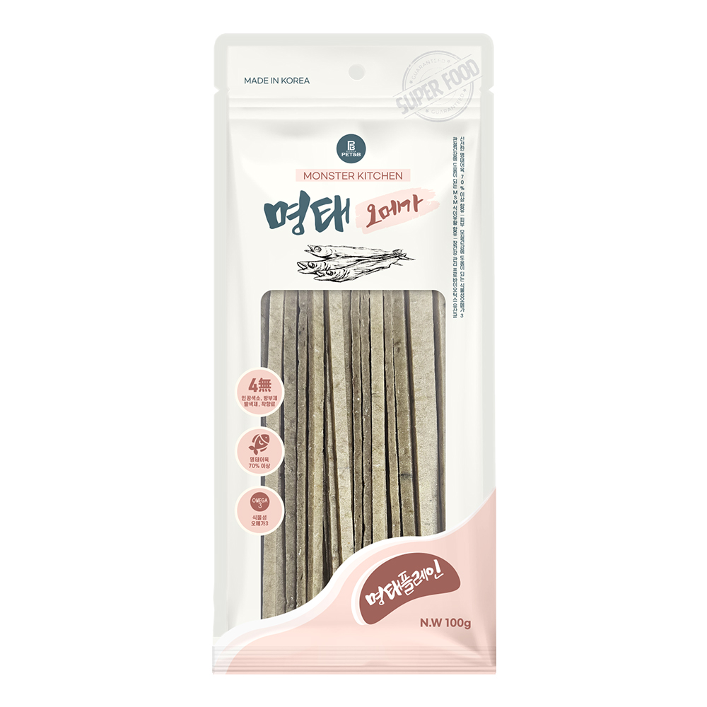 몬스터키친 명태오메가 플레인100g-명태어육70%이상(5+1)