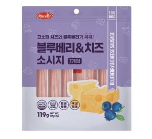 바우와우) 블루베리&치즈소시지 7p [5+1 행사]