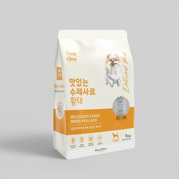 [오프라인전용] 헤이데이 맛있는수제사료1kg (황태)