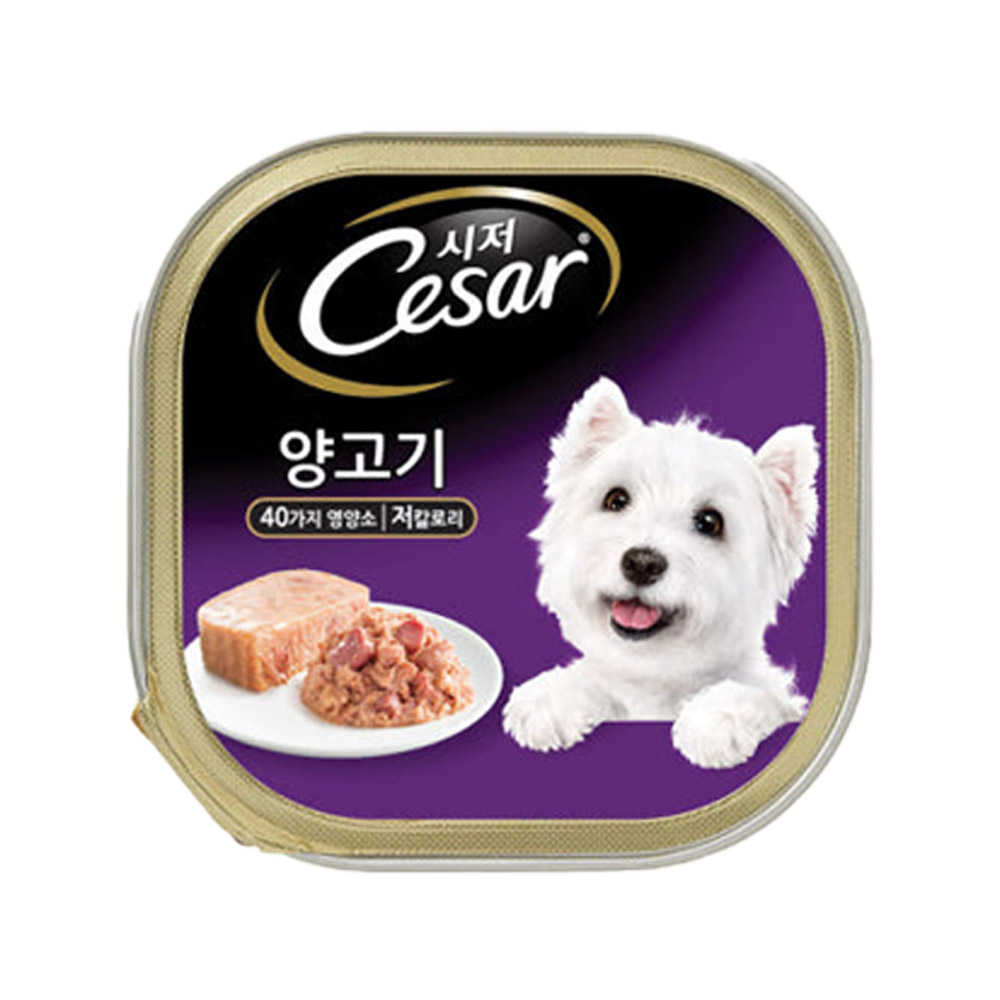 시저 양고기 100g 강아지 주식캔