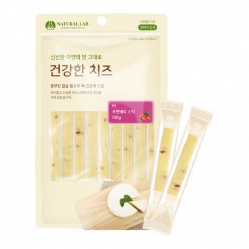 [오프라인전용] 네츄럴랩 건강한치즈스틱(크랜베리)12p