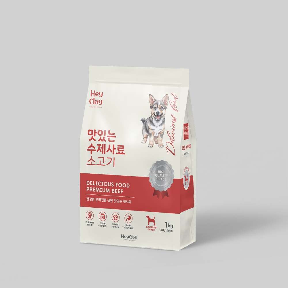 헤이데이 맛있는 수제사료 소고기 1kg