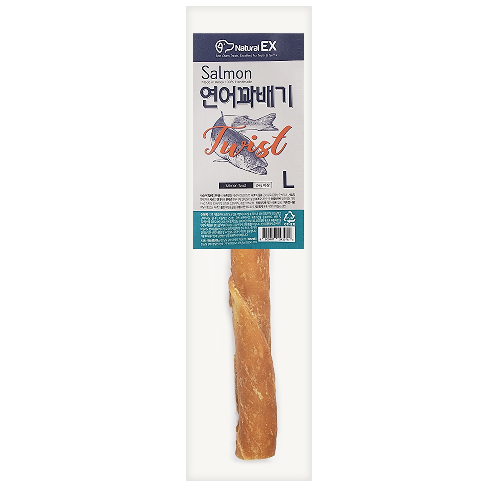 【매장】[네츄럴EX] 연어 츄 꽈배기L 1+1행사(유통25년11월27일)