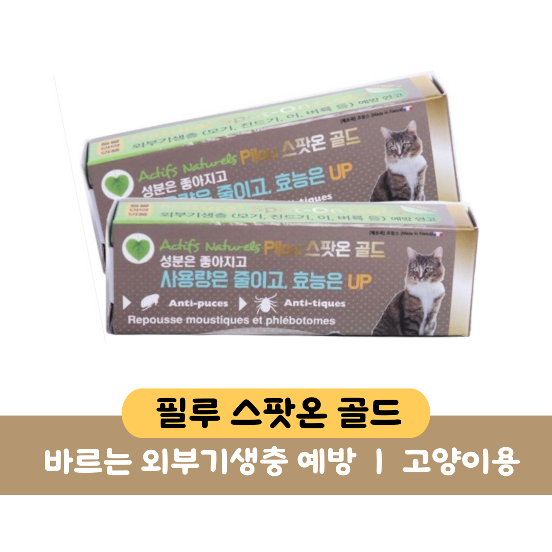 [CAT] 필루 스팟온골드 외부기생충예방 해충방지-고양이용