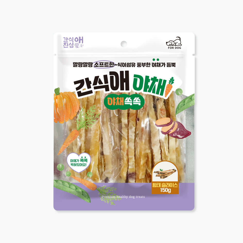 간식애진심 간식애야채 황태슬라이스 150g
