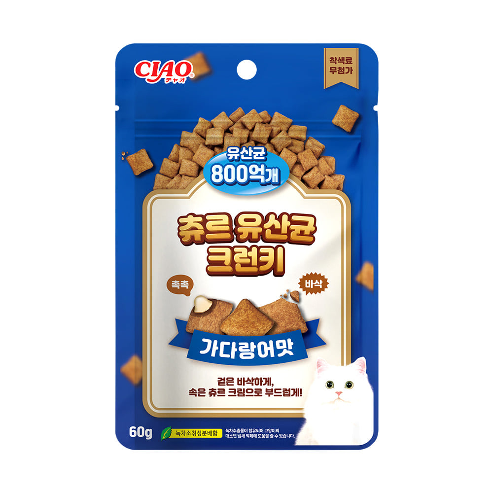 [TSC-202K] 이나바 챠오 츄르 유산균 크런키 가다랑어맛 60g