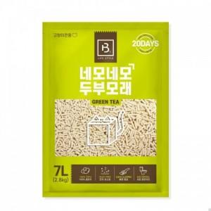 브리더랩 네모네모 두부모래 (녹차) 7L