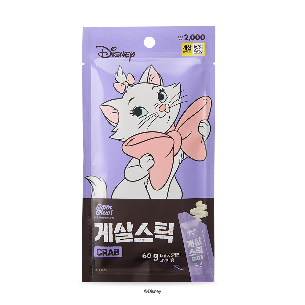 디즈니_애니멀즈_게살스틱 (12 g*5 개입)