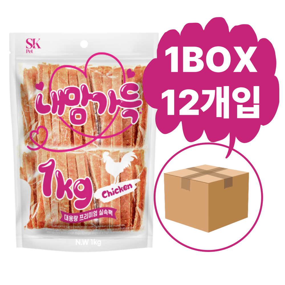 [내맘가득] 프리미엄 1kg - 치킨안심슬라이스 (1박스/12개)