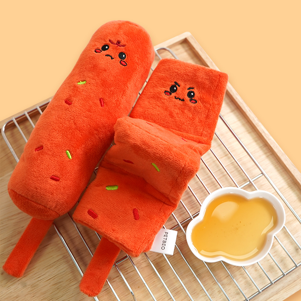 펫베오 강아지 노즈워크 장난감 바스락 삑삑이 매트 매운어묵&물떡