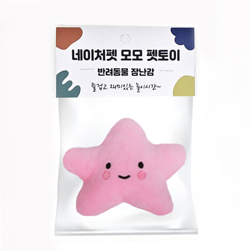 네이처펫 모모 별 봉제장난감(핑크)