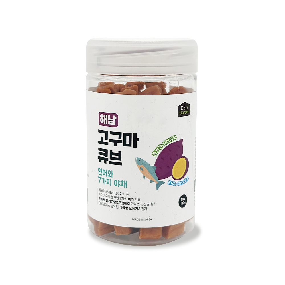 델리가든 해남고구마 큐브 180g 연어와 7가지야채