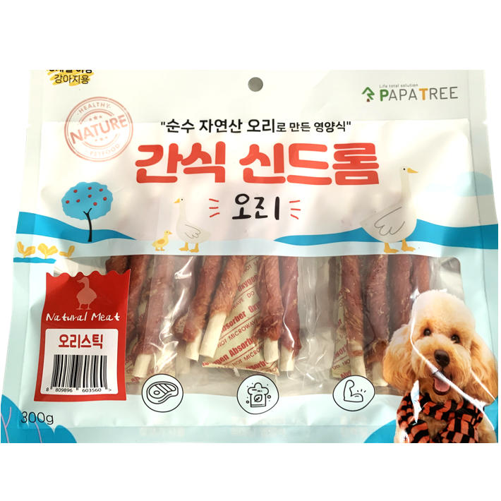 간식신드롬 오리스틱(300g x5개)