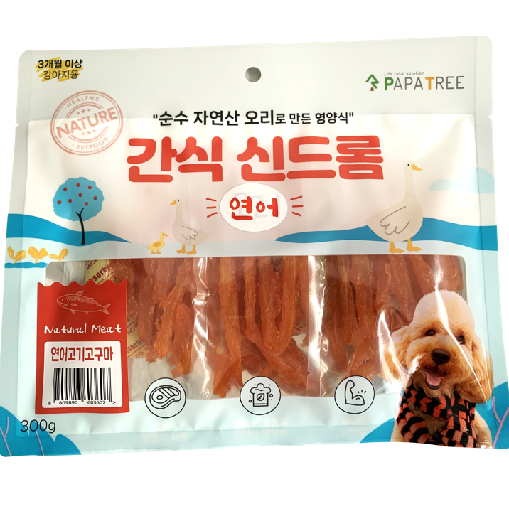 간식신드롬 연어고기고구마(300g x5개)