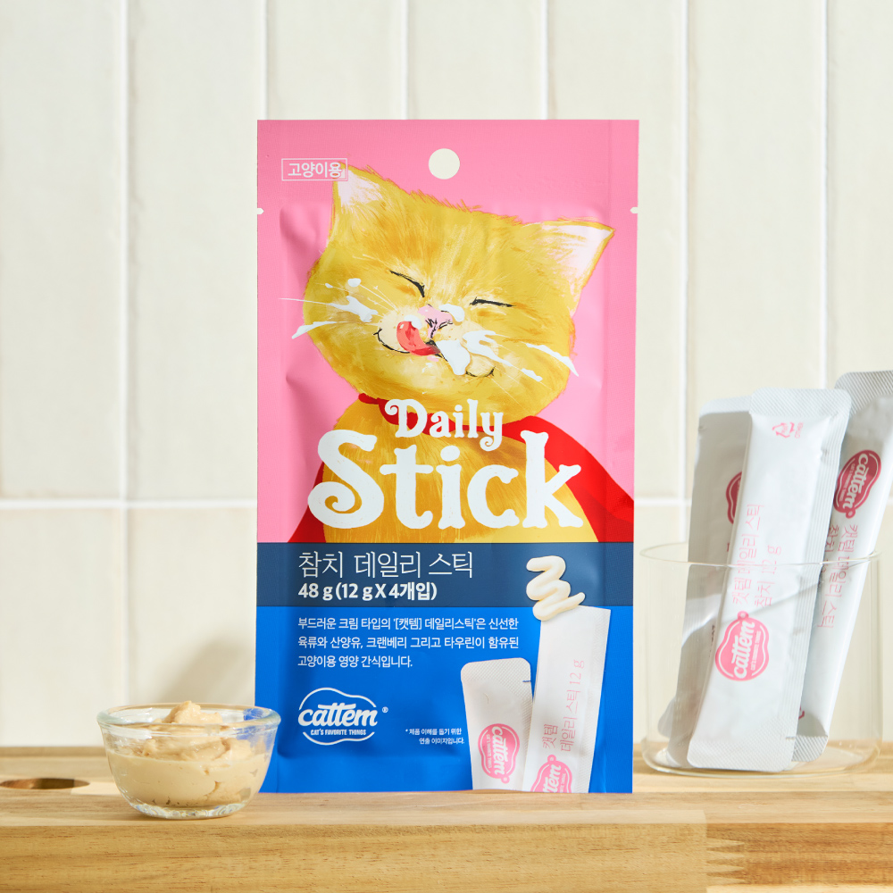 캣템 참치 데일리스틱 4p