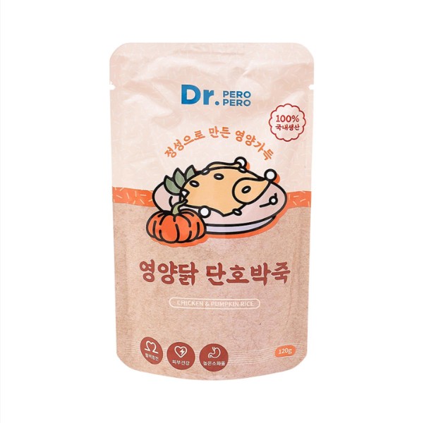 [닥터페로페로] 영양닭 단호박죽(120g x 12개)