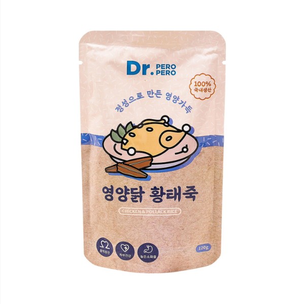 [닥터페로페로] 영양닭 황태죽(120g x 12개)