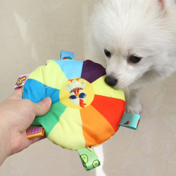 [바바펫] 미니 터그볼 봉제 장난감 (색상랜덤)