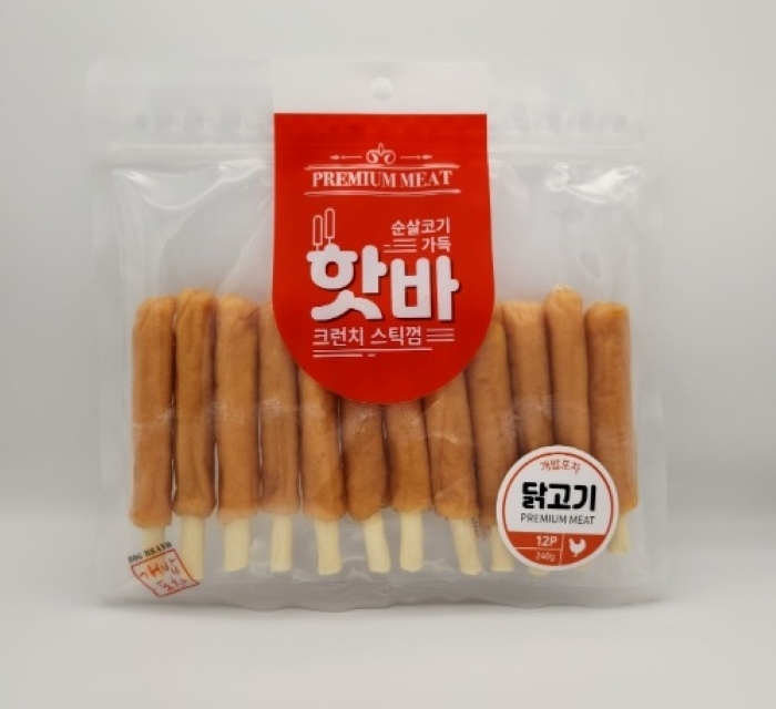[핫바] 크런치스틱껌 닭고기(12P)