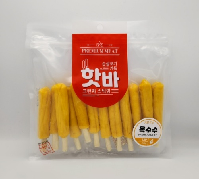 [핫바] 크런치스틱껌 옥수수(12P)