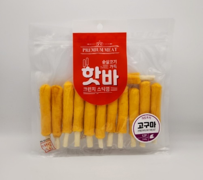 [핫바] 크런치스틱껌 고구마(12P)