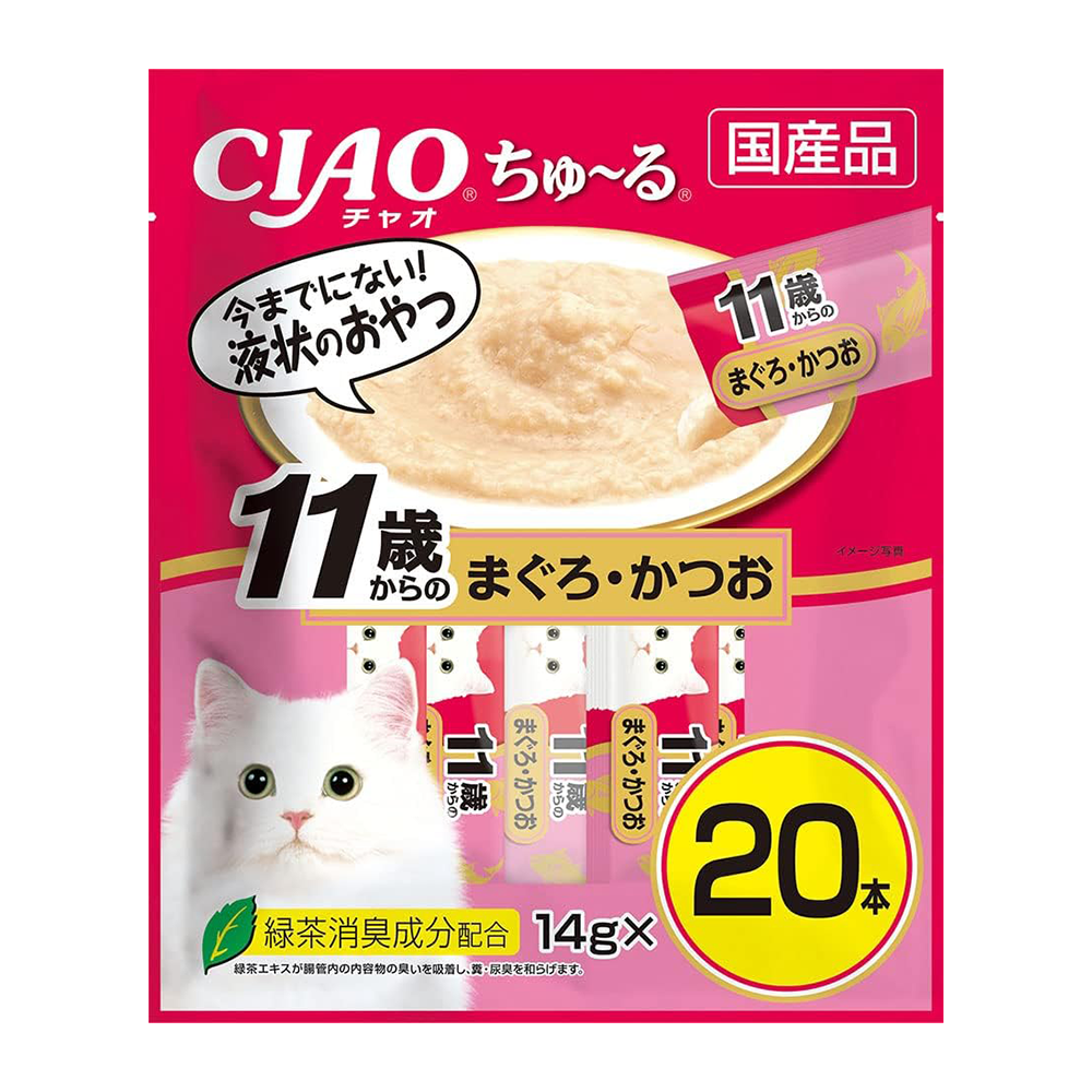 이나바 챠오츄르 11세이상 참치&가다랑어 20p (DSC-11)