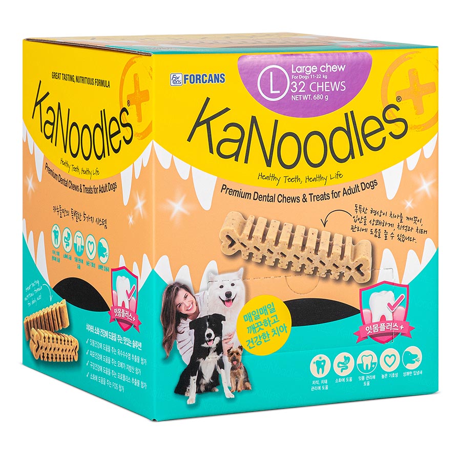 카누들 잇몸플러스 덴탈껌 L 32P (680g)