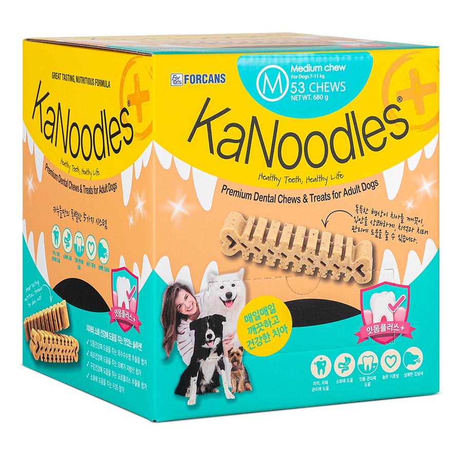 카누들 잇몸플러스 덴탈껌 M 53P (680g)