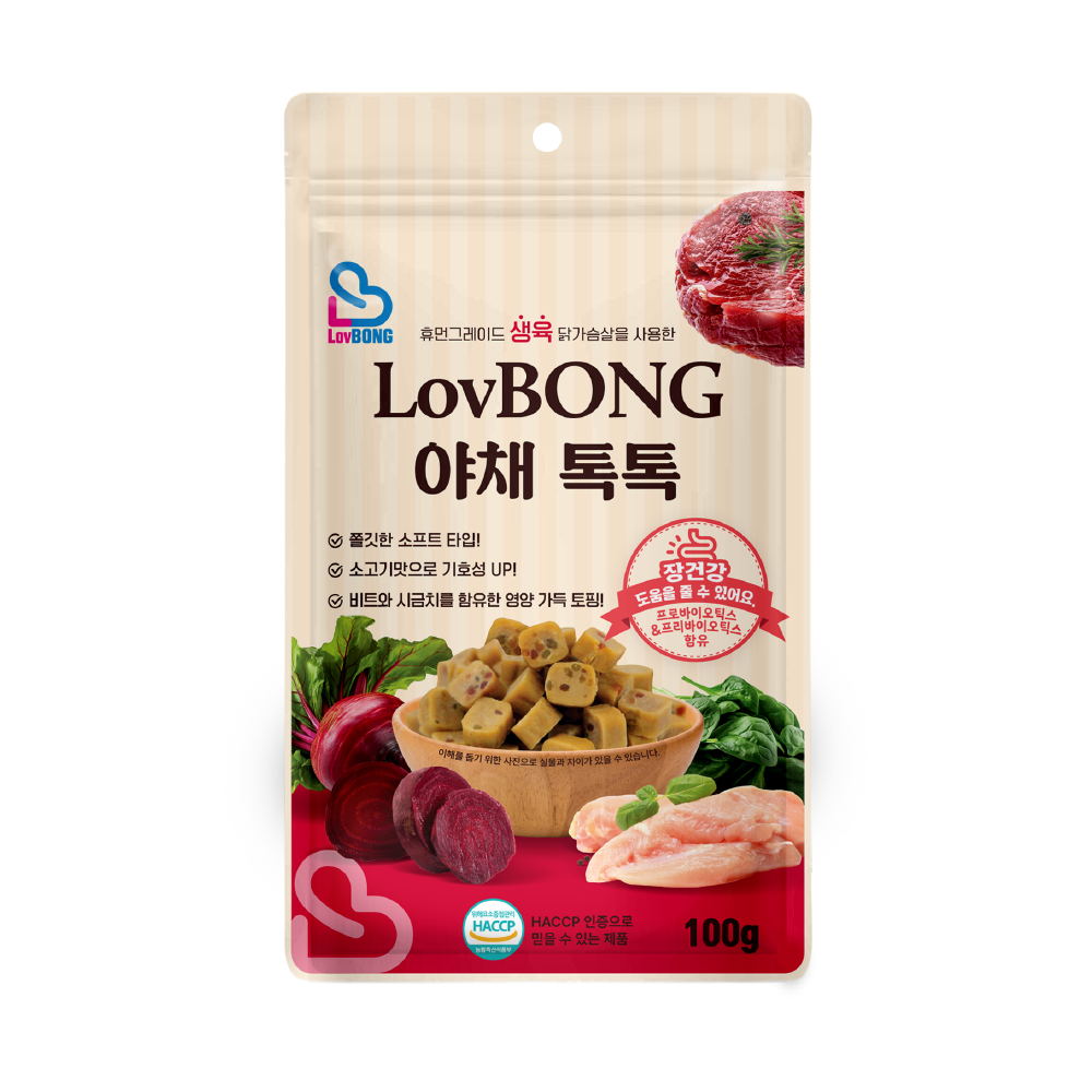 5+1증정! [러봉] 야채톡톡 장건강 100g
