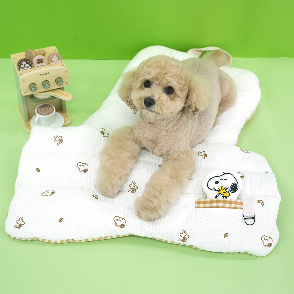 [패리스독] 피너츠 베이커리 유모차 가드&쿠션