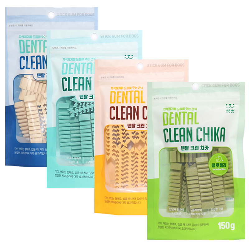 [i 1-13] 펫벗 덴탈 크린치카 150g 4종