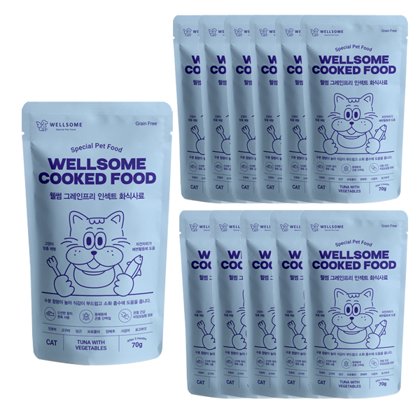 웰썸 고양이 습식사료 참치맛 70g