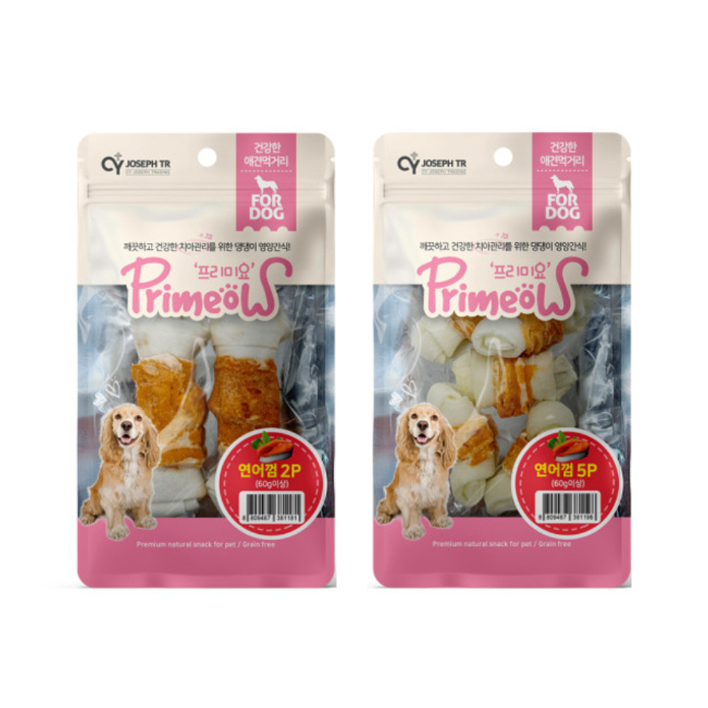 [K 1-11] 프리미요 연어껌 2종