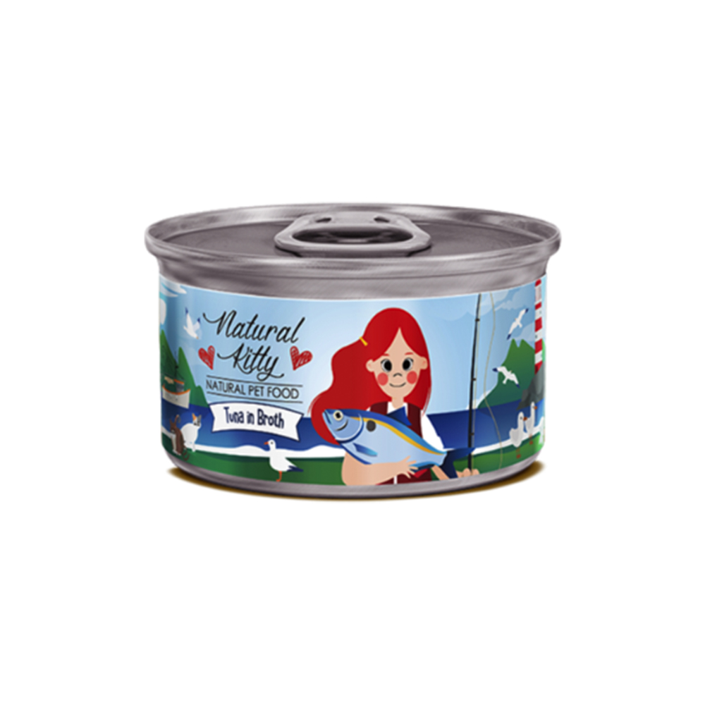 [매장][내추럴키티] 육수캔 자연산 참치 (1박스/80g*24)