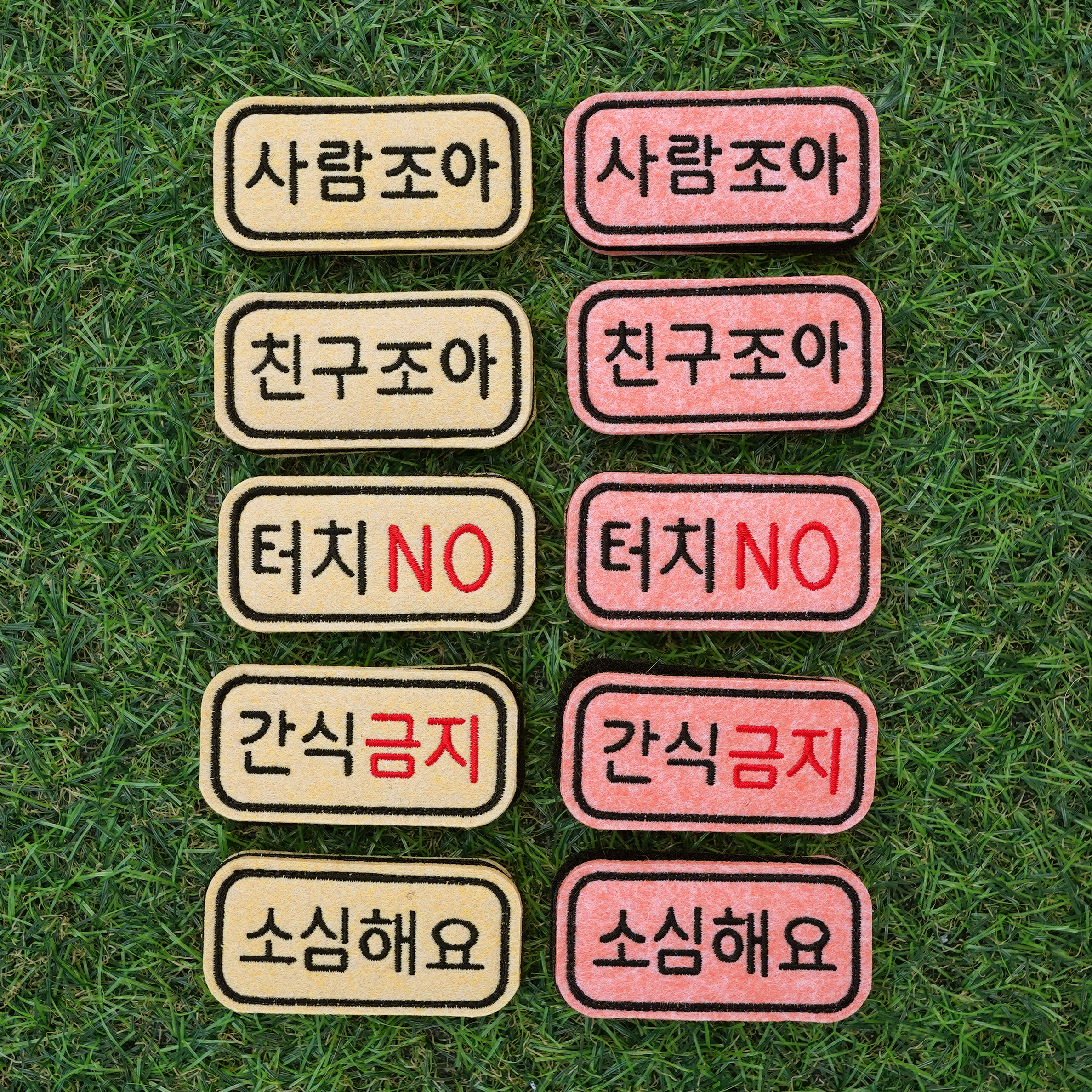 글로펫 산책 메세지 와펜(미니)