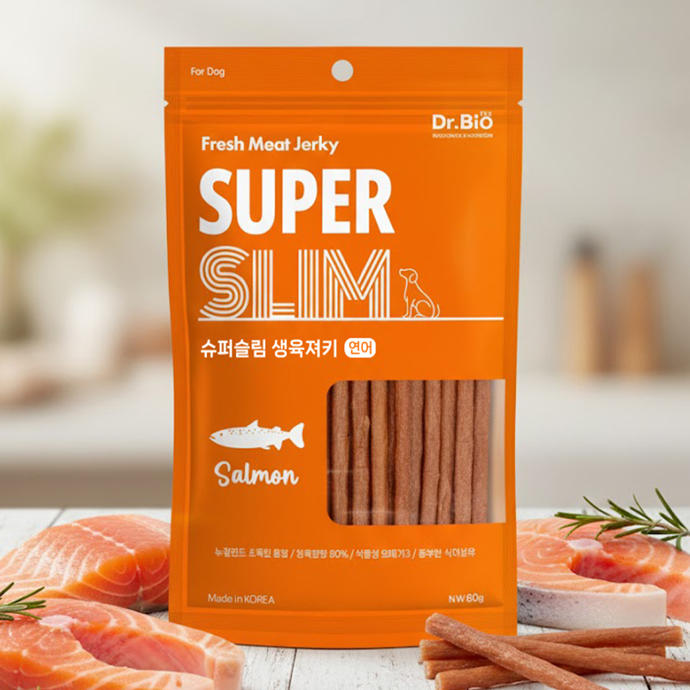 (10+1) 닥터바이오 슈퍼슬림 생육져키 연어 60g