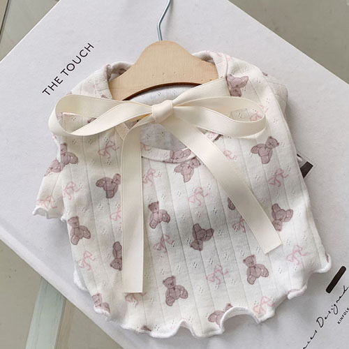 [21CH] 발레코어리본곰돌이티셔츠