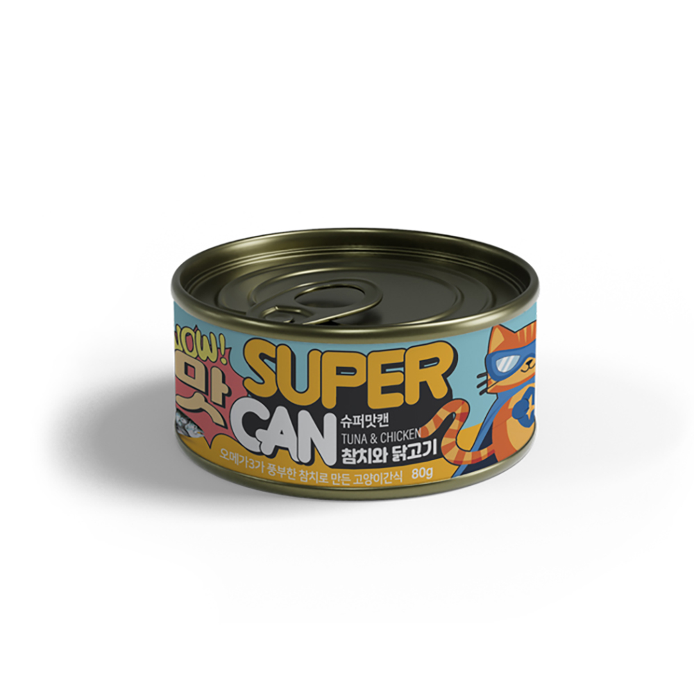 슈퍼맛캔 참치와닭고기 80gx24개/1박스