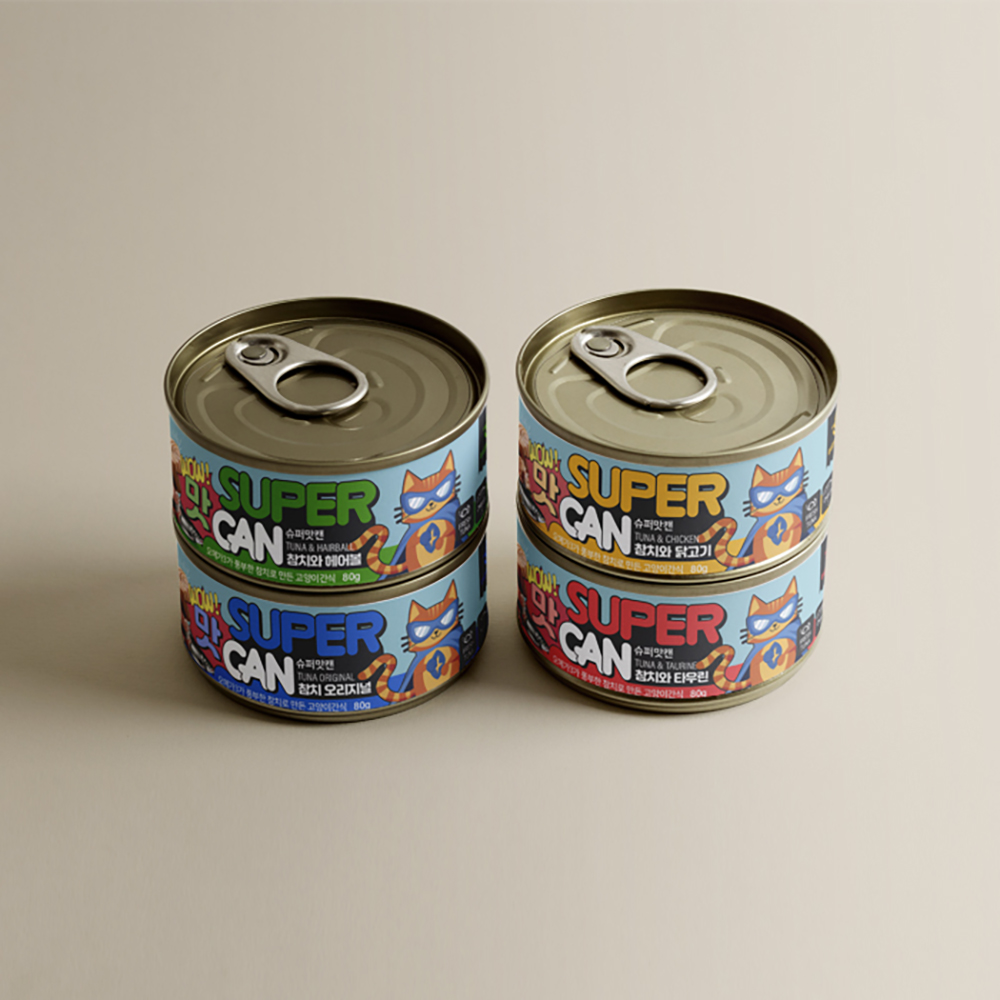슈퍼맛캔 4종 콤보 80gx24개/1박스