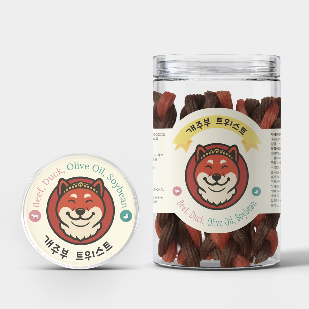 간식삼촌 트위스트 소고기&오리 150g