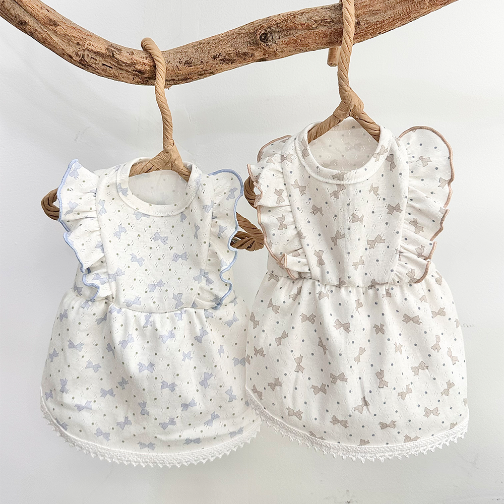 [패션독]  도트리본원피스